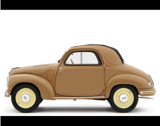 Fiat 500C Topolino 1949 Beige Laudoracing 1:18 Resinemodell (Türen, Motorhaube... nicht zu öffnen!)